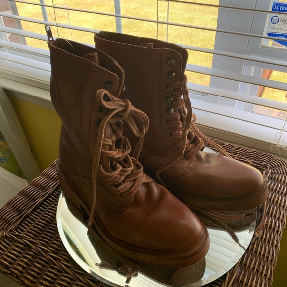 NWOB Free People Santa Fe Lace-Up Leather Boot - Picture 6 of 13